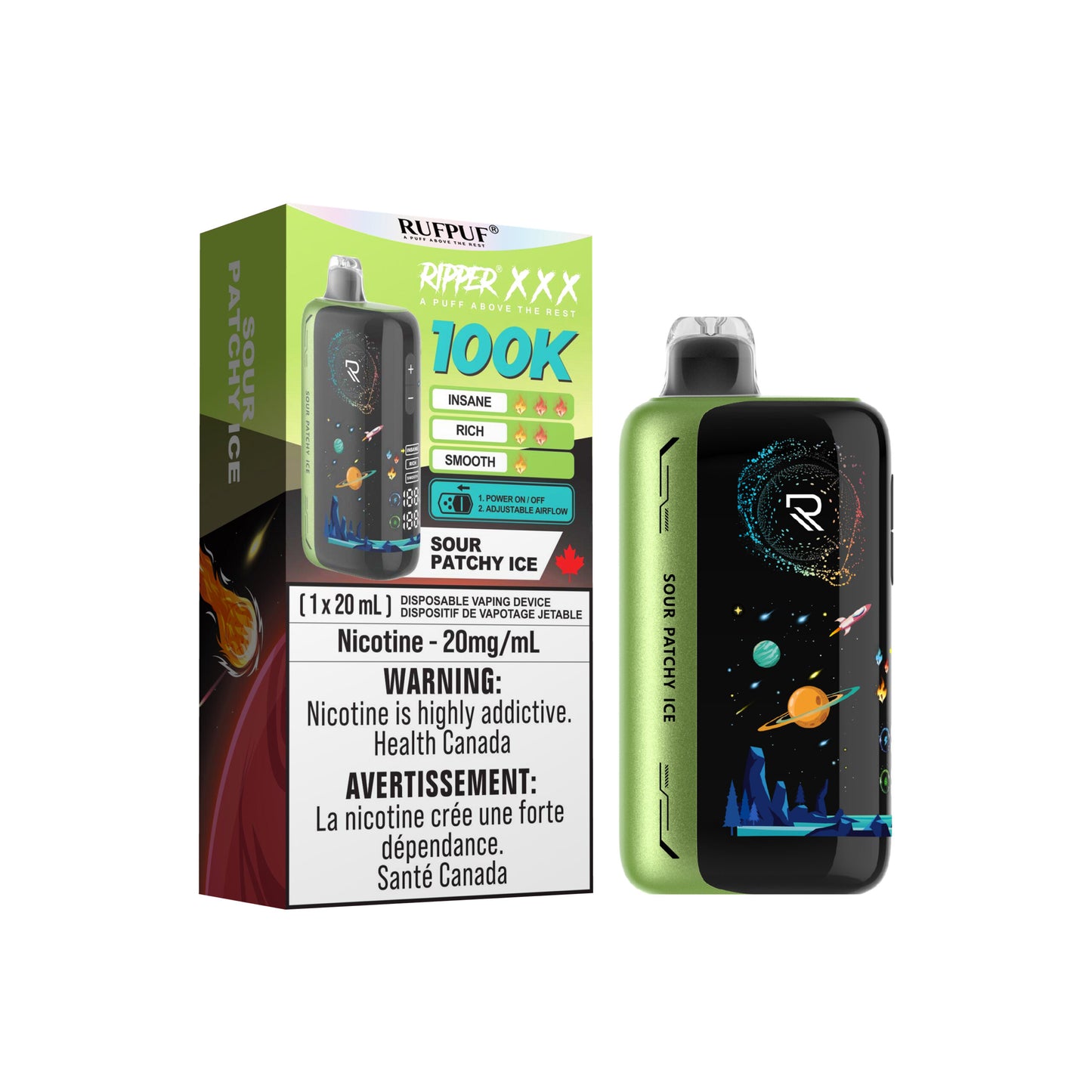 RIPPER XXX 100K DISPOSABLE VAPE (ALBERTA)