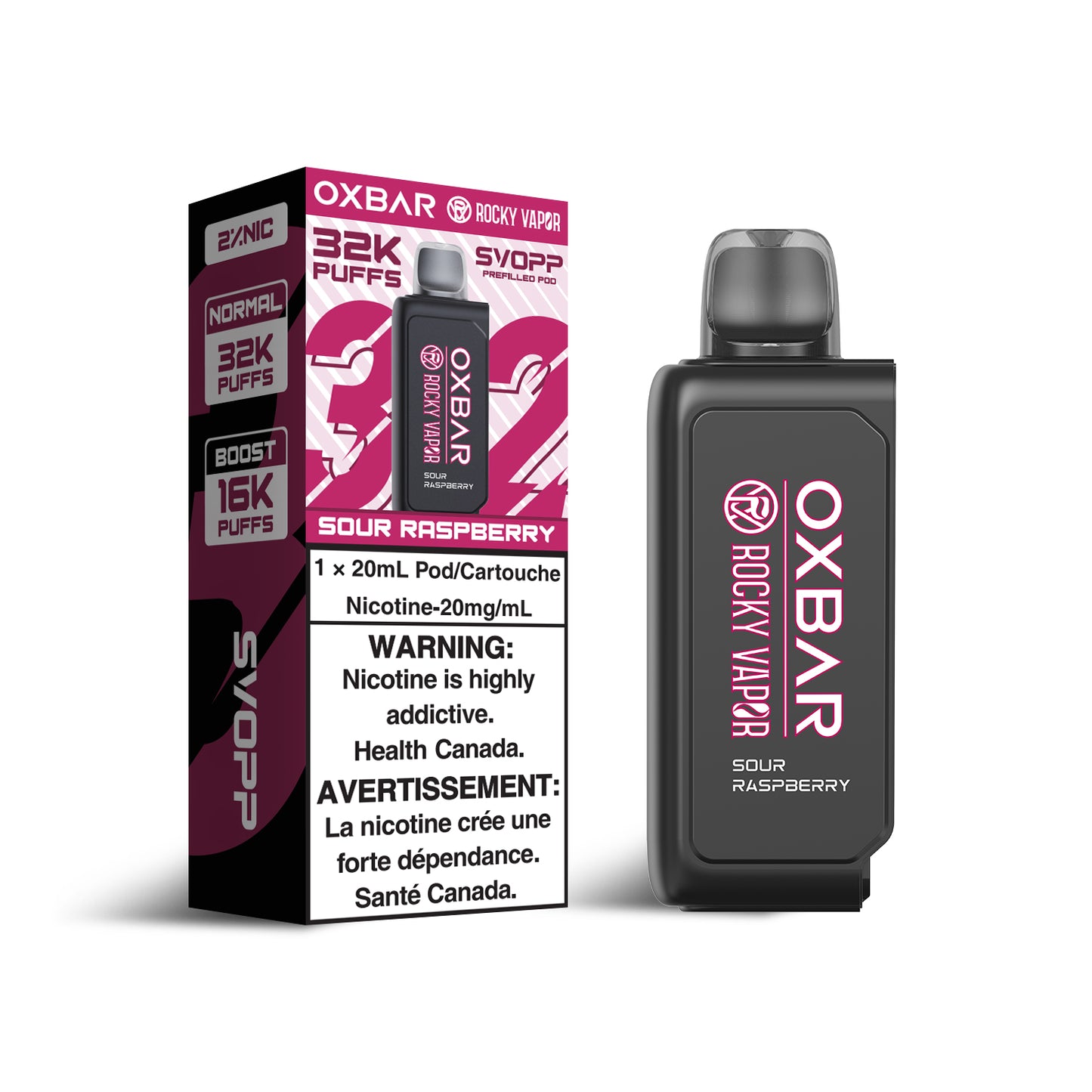 SVOPP ROCKY VAPOR OXBAR 32K POD (ALBERTA)