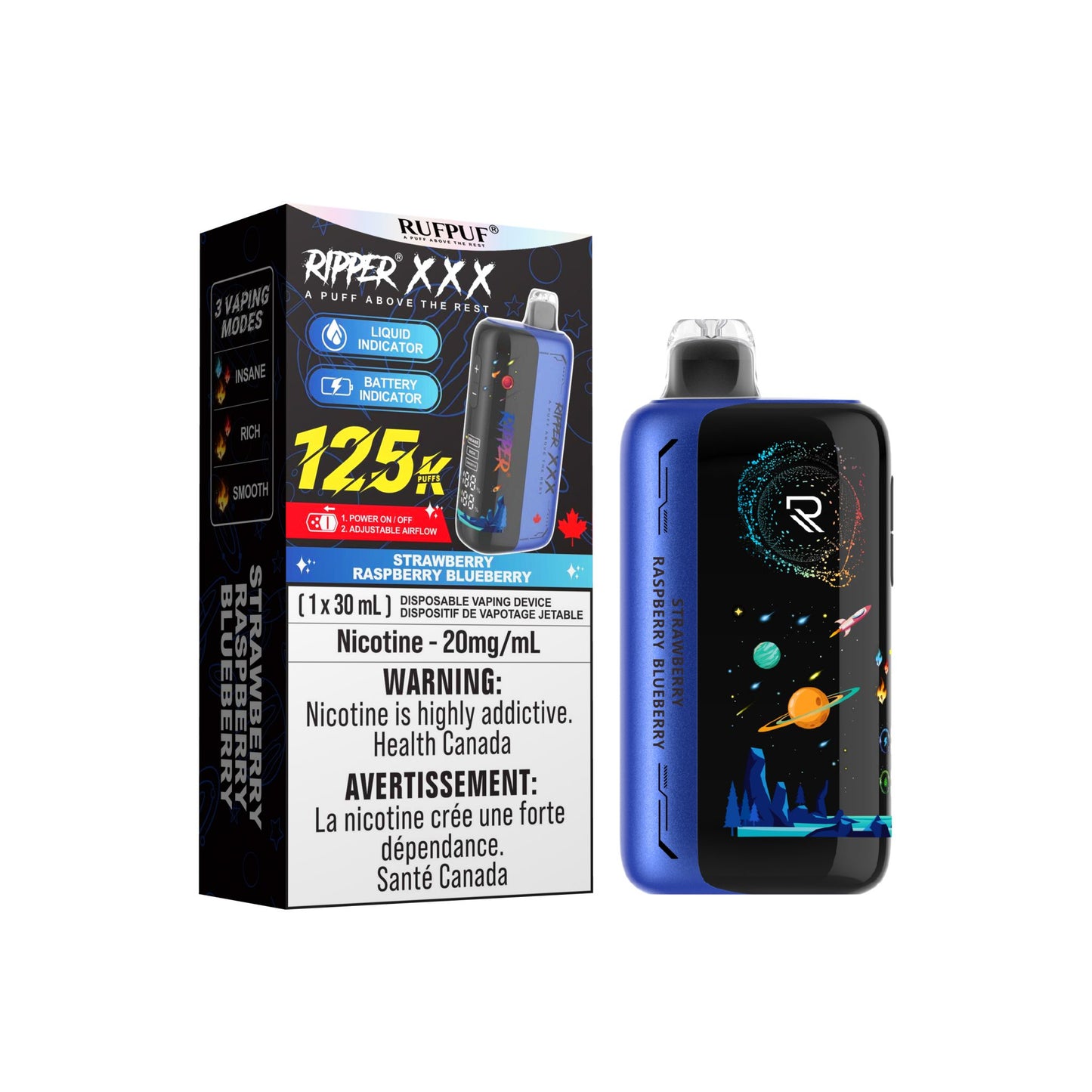 RIPPER XXX 125K DISPOSABLE VAPE (ALBERTA)