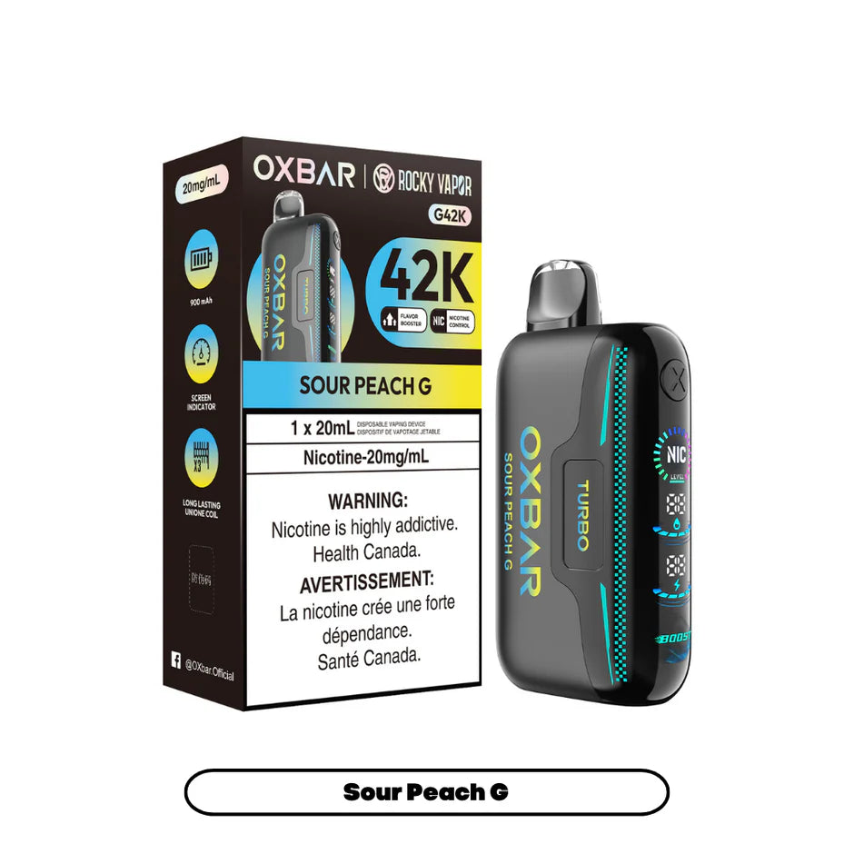 ROCKY VAPOR OXBAR G42K DISPOSABLE VAPE (ALBERTA)