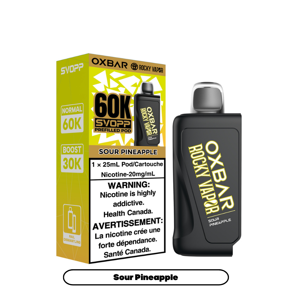 SVOPP ROCKY VAPOR OXBAR 60K POD (ALBERTA)