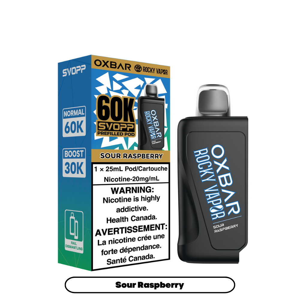 SVOPP ROCKY VAPOR OXBAR 60K POD (ALBERTA)