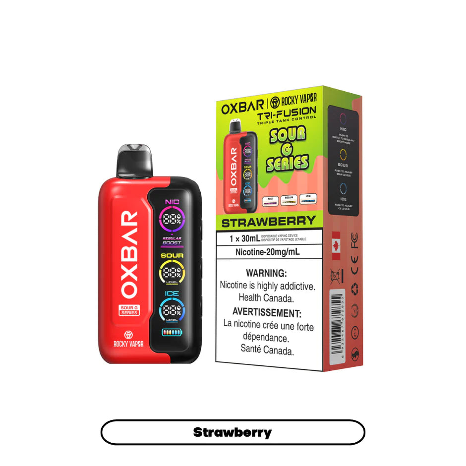 ROCKY VAPOR OXBAR TRI FUSION DISPOSABLE VAPE (ALBERTA)