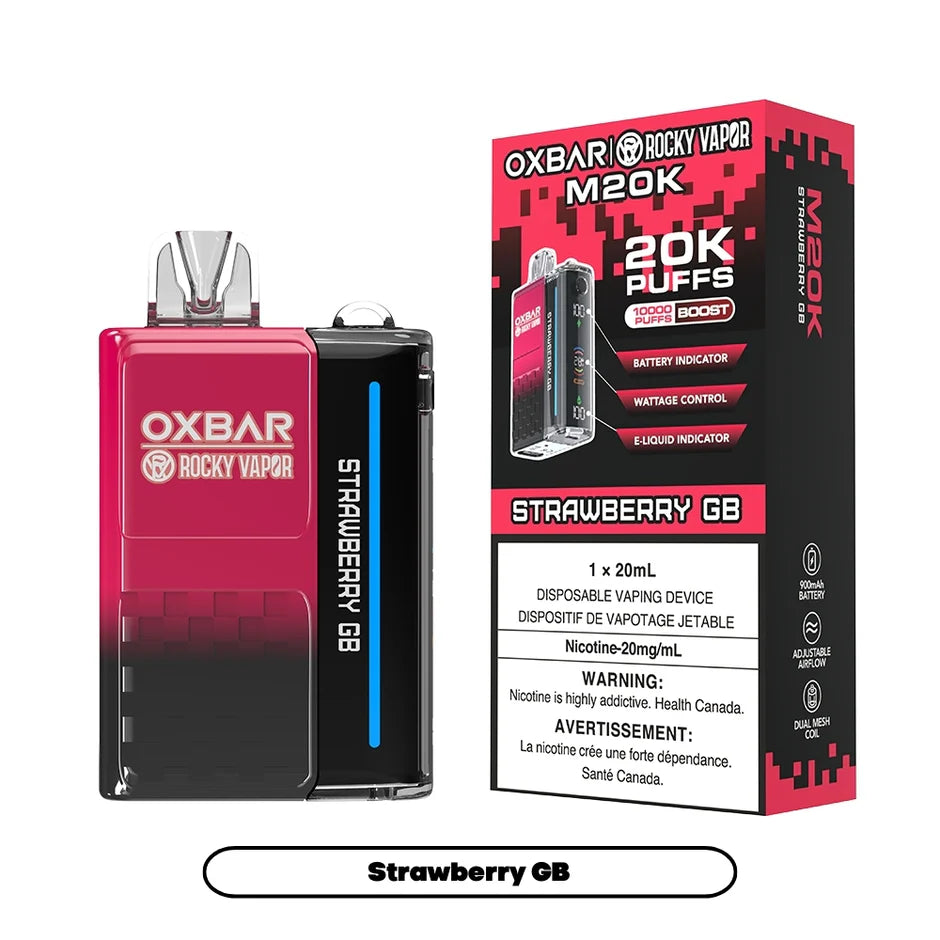 ROCKY VAPOR OXBAR M20K DISPOSABLE VAPE (ALBERTA)