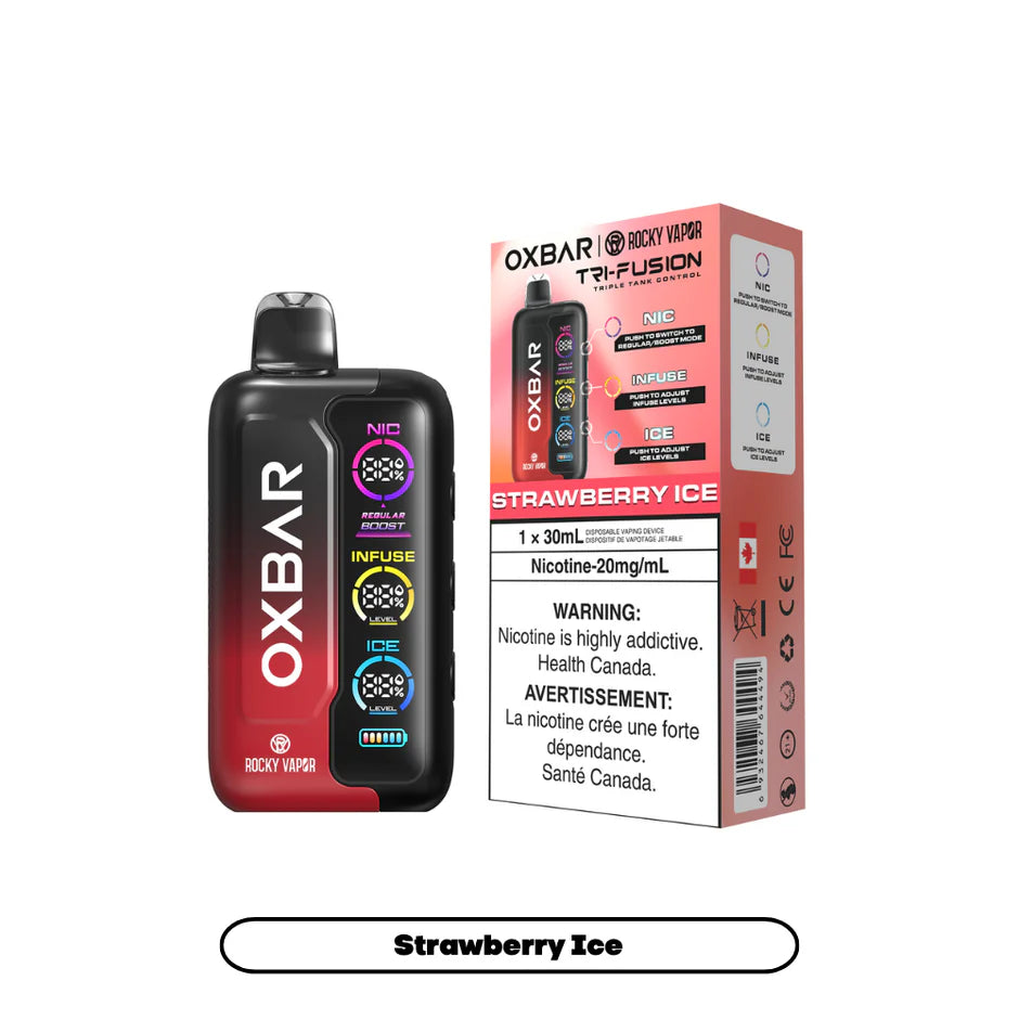 ROCKY VAPOR OXBAR TRI FUSION DISPOSABLE VAPE (ALBERTA)