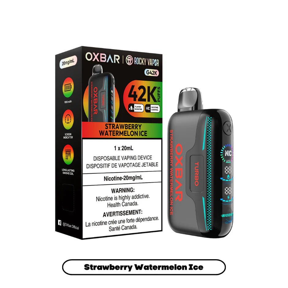 ROCKY VAPOR OXBAR G42K DISPOSABLE VAPE (ALBERTA)