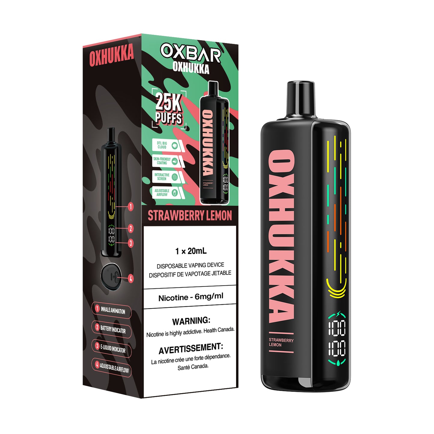 OXBAR OXHUKKA 25K DISPOSABLE VAPE (ALBERTA)