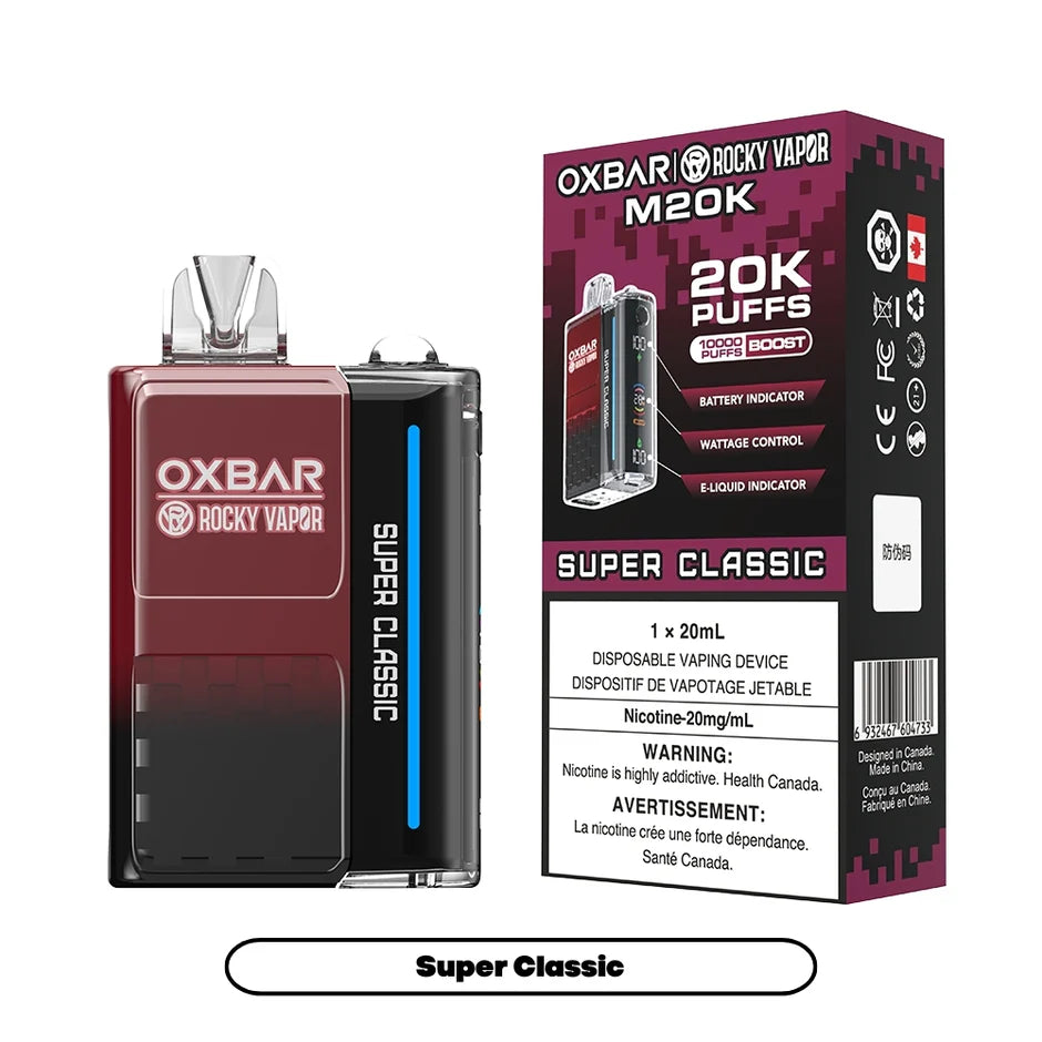 ROCKY VAPOR OXBAR M20K DISPOSABLE VAPE (ALBERTA)
