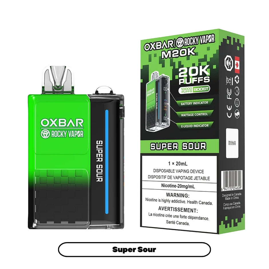 ROCKY VAPOR OXBAR M20K DISPOSABLE VAPE (ALBERTA)