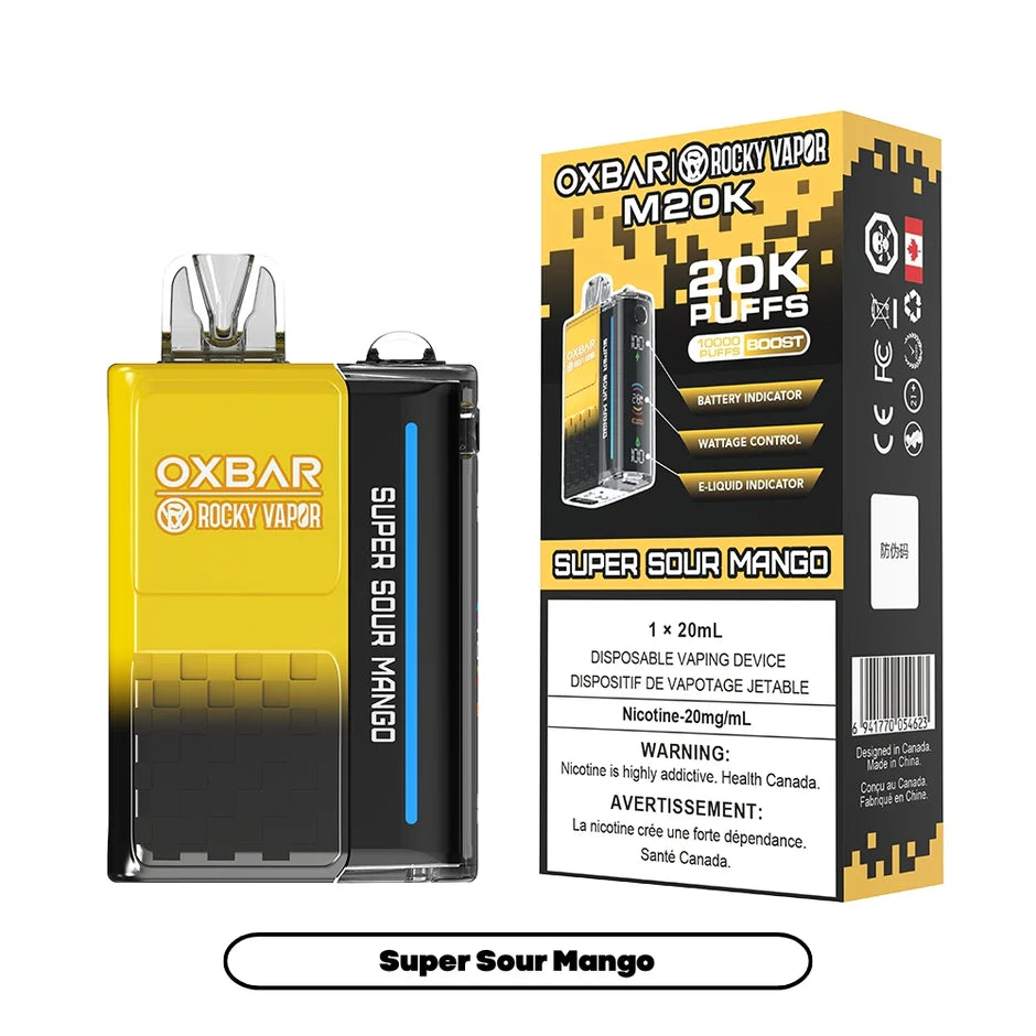 ROCKY VAPOR OXBAR M20K DISPOSABLE VAPE (ALBERTA)