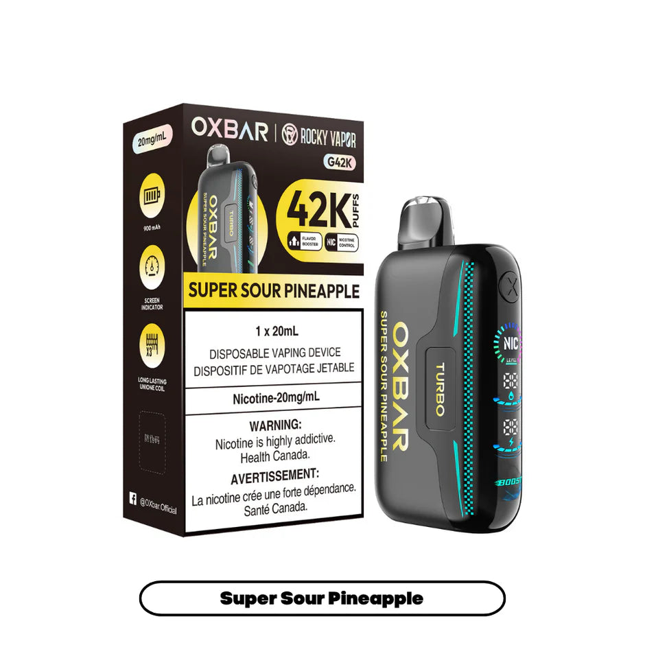 ROCKY VAPOR OXBAR G42K DISPOSABLE VAPE (ALBERTA)