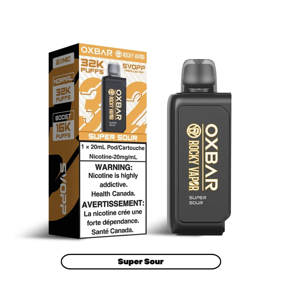 SVOPP ROCKY VAPOR OXBAR 32K POD (ALBERTA)