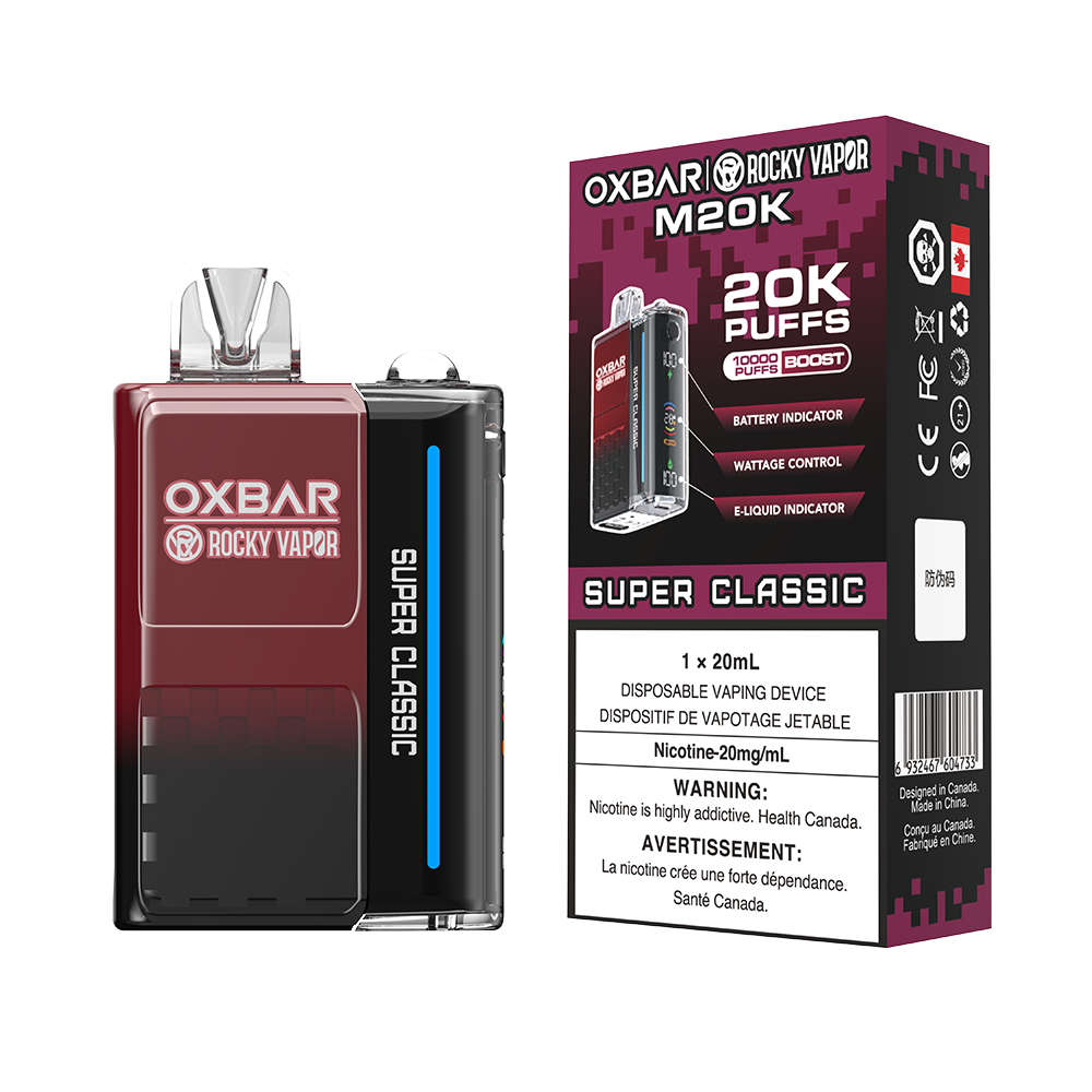 ROCKY VAPOR OXBAR M20K DISPOSABLE VAPE (ALBERTA)