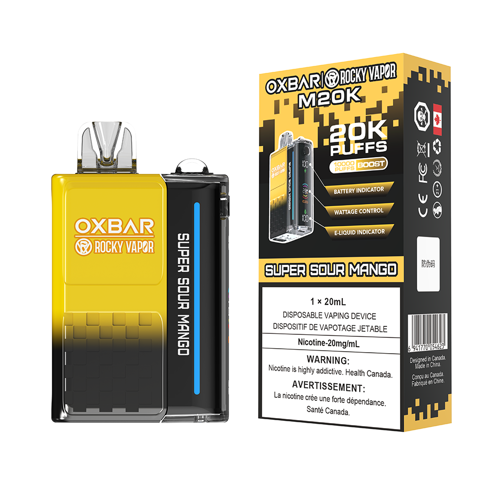 ROCKY VAPOR OXBAR M20K DISPOSABLE VAPE (ALBERTA)
