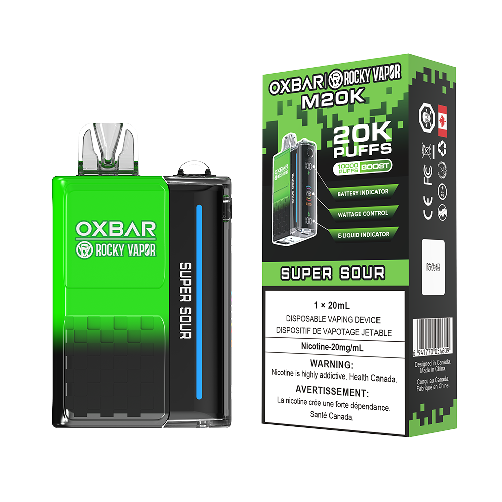 ROCKY VAPOR OXBAR M20K DISPOSABLE VAPE (ALBERTA)