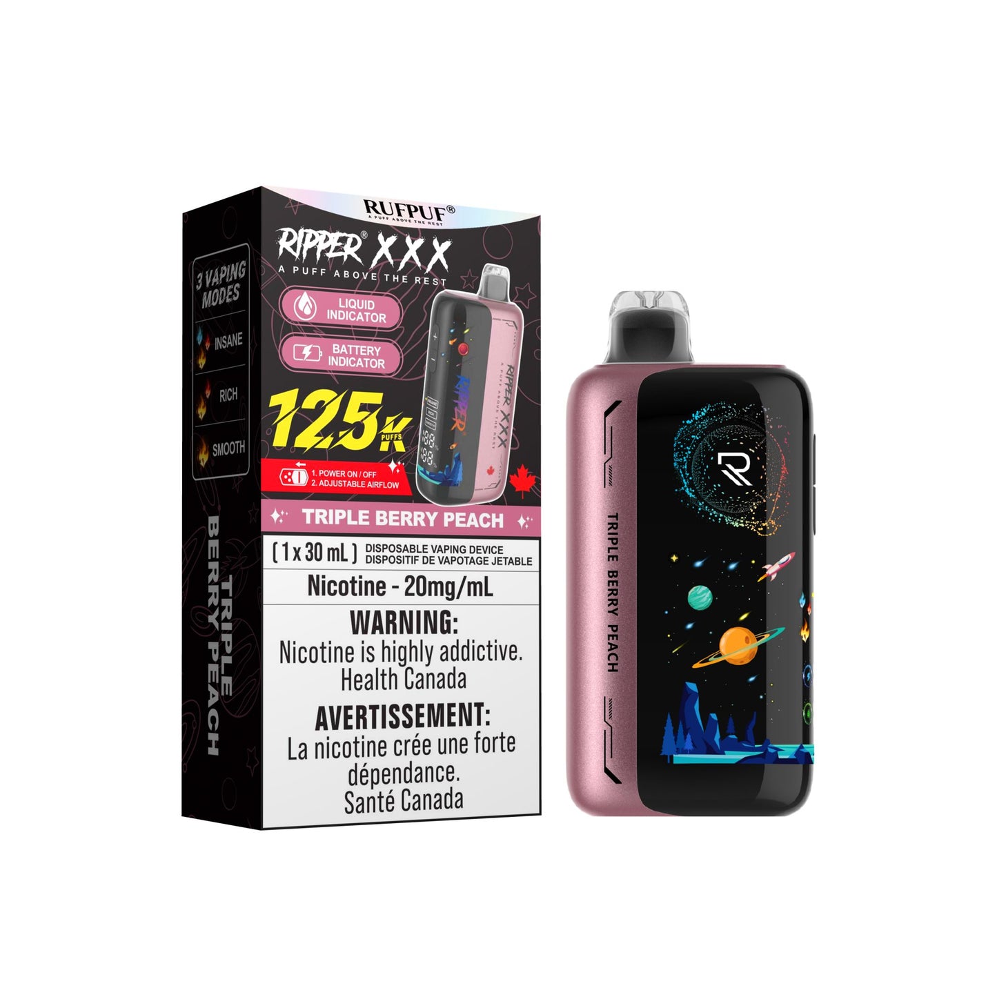 RIPPER XXX 125K DISPOSABLE VAPE (ALBERTA)