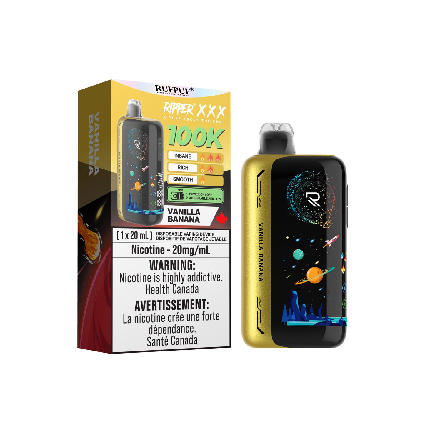 RIPPER XXX 100K DISPOSABLE VAPE (ALBERTA)
