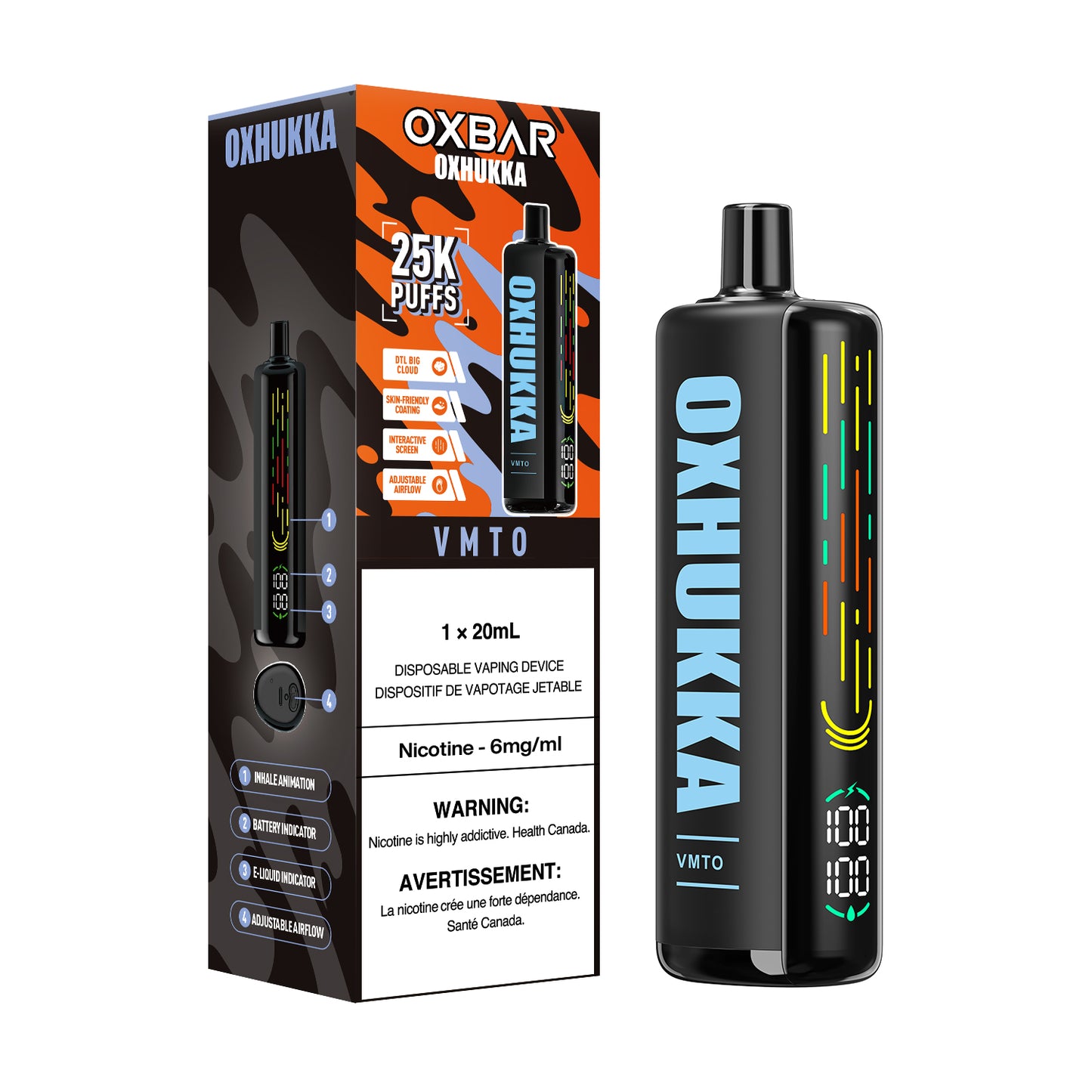 OXBAR OXHUKKA 25K DISPOSABLE VAPE (ALBERTA)