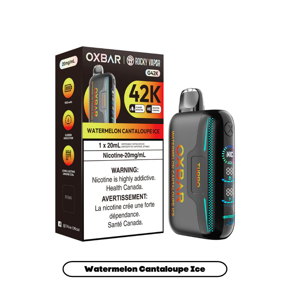 ROCKY VAPOR OXBAR G42K DISPOSABLE VAPE (ALBERTA)