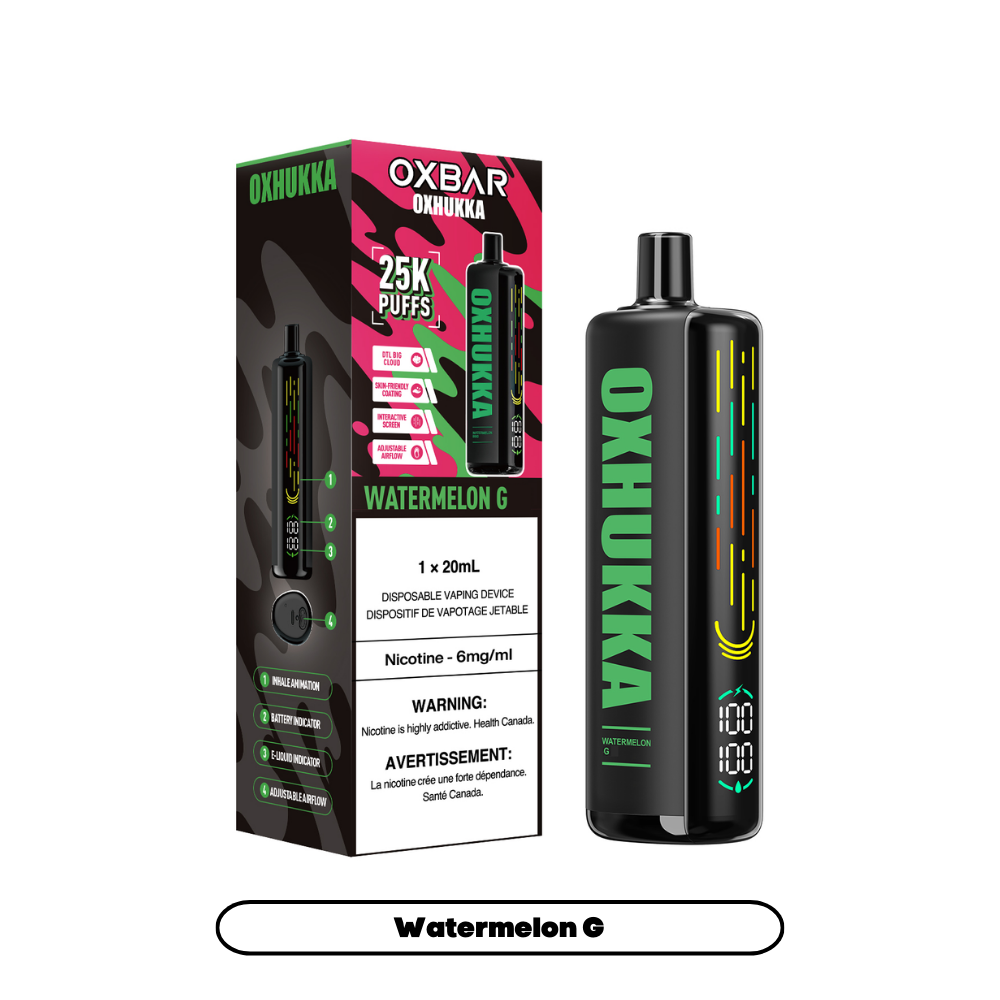 OXBAR OXHUKKA 25K DISPOSABLE VAPE (ALBERTA)