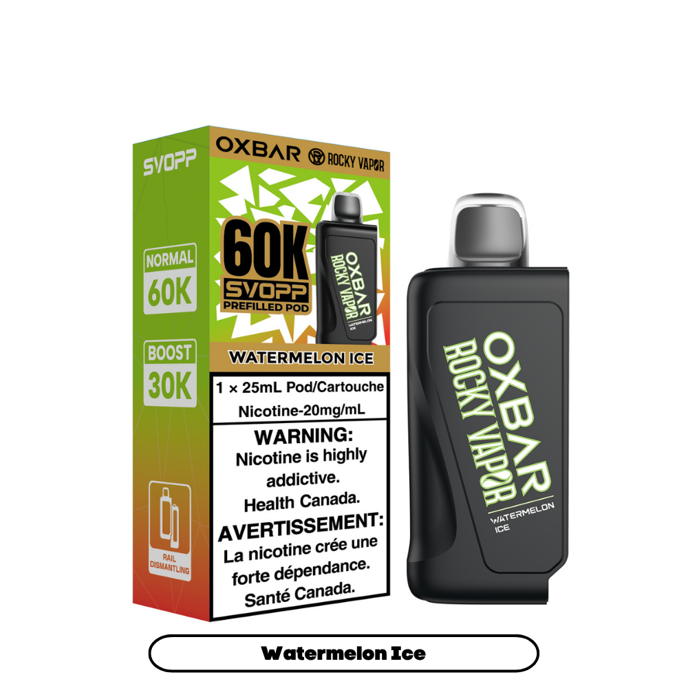 SVOPP ROCKY VAPOR OXBAR 60K POD (ALBERTA)