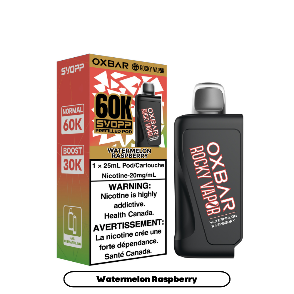SVOPP ROCKY VAPOR OXBAR 60K POD (ALBERTA)