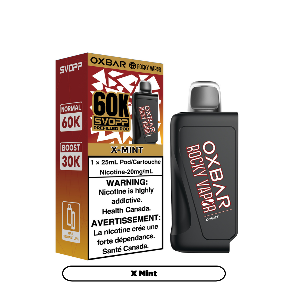 SVOPP ROCKY VAPOR OXBAR 60K POD (ALBERTA)