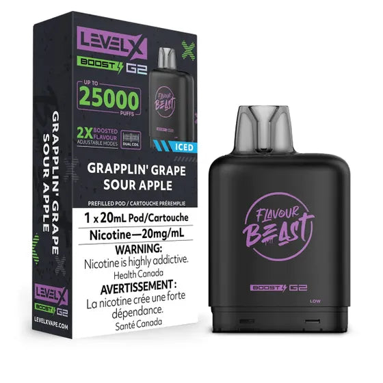 LEVEL X FLAVOUR BEAST BOOST G2 25K POD (ALBERTA)