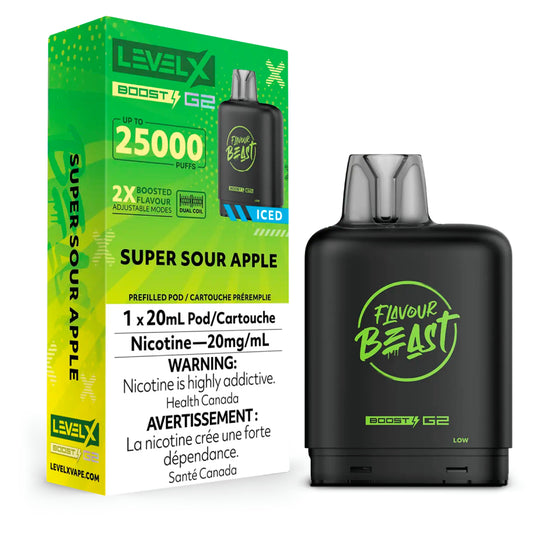 LEVEL X FLAVOUR BEAST BOOST G2 25K POD (ALBERTA)