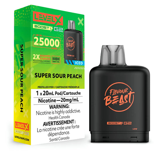 LEVEL X FLAVOUR BEAST BOOST G2 25K POD (ALBERTA)
