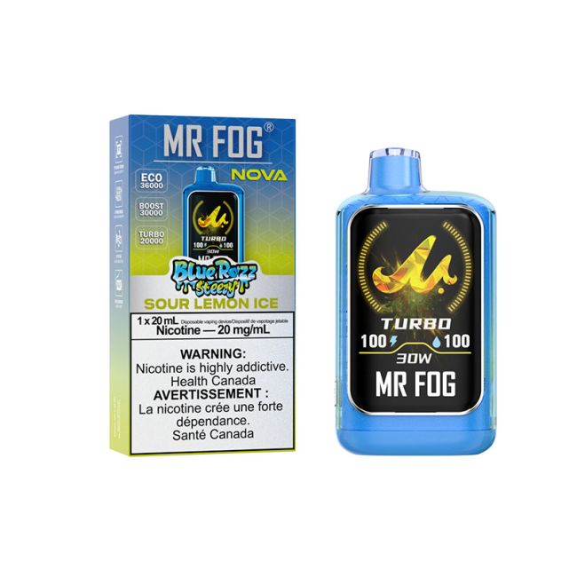 MR FOG NOVA 36K BLUE RAZZ STEEZY DISPOSABLE VAPE (ALBERTA)
