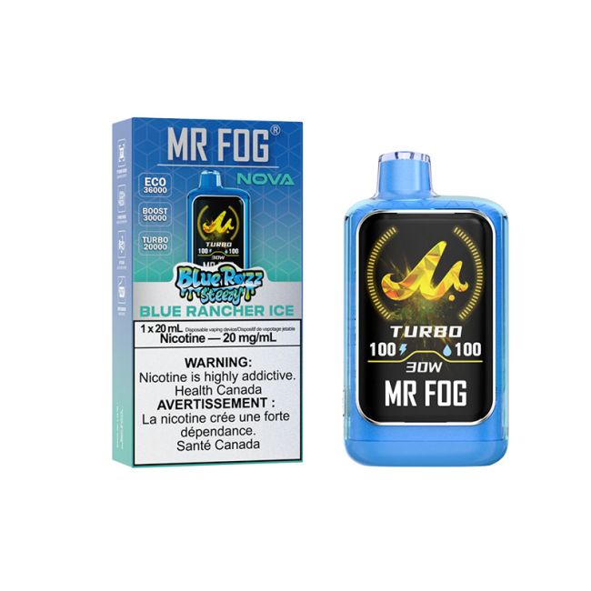 MR FOG NOVA 36K BLUE RAZZ STEEZY DISPOSABLE VAPE (ALBERTA)