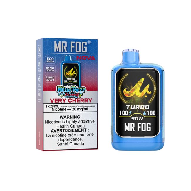 MR FOG NOVA 36K BLUE RAZZ STEEZY DISPOSABLE VAPE (ALBERTA)