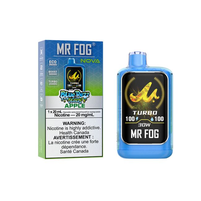 MR FOG NOVA 36K BLUE RAZZ STEEZY DISPOSABLE VAPE (ALBERTA)