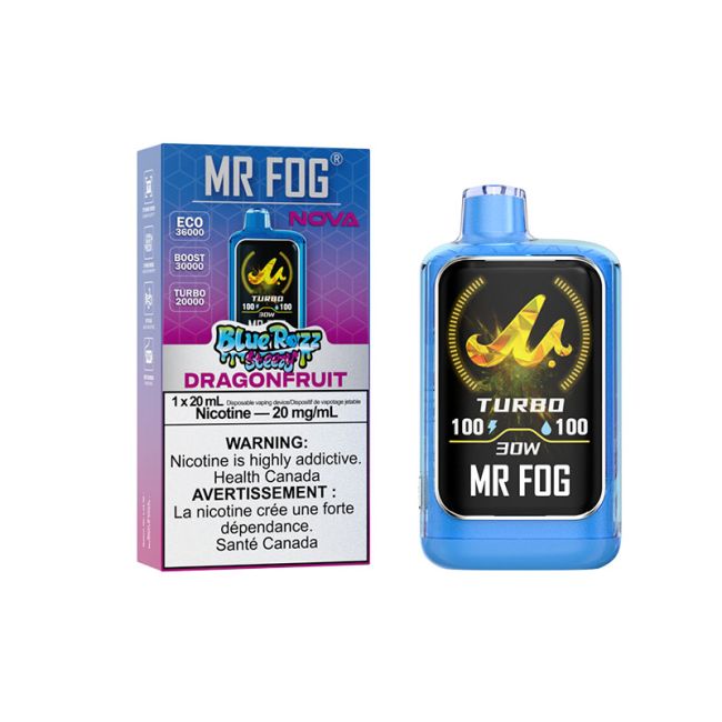 MR FOG NOVA 36K BLUE RAZZ STEEZY DISPOSABLE VAPE (ALBERTA)