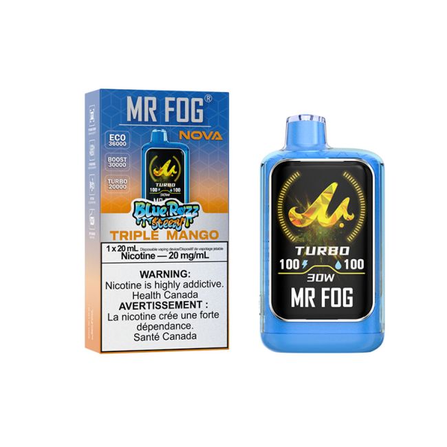 MR FOG NOVA 36K BLUE RAZZ STEEZY DISPOSABLE VAPE (ALBERTA)
