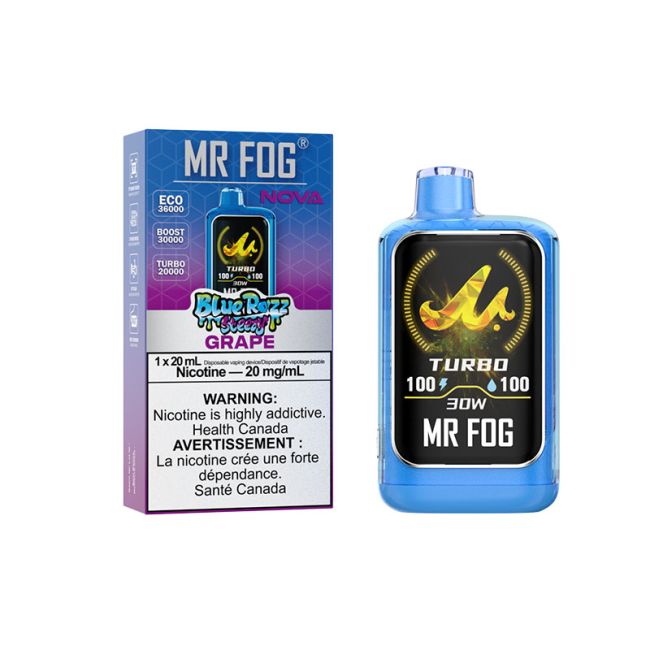 MR FOG NOVA 36K BLUE RAZZ STEEZY DISPOSABLE VAPE (ALBERTA)