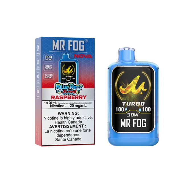 MR FOG NOVA 36K BLUE RAZZ STEEZY DISPOSABLE VAPE (ALBERTA)