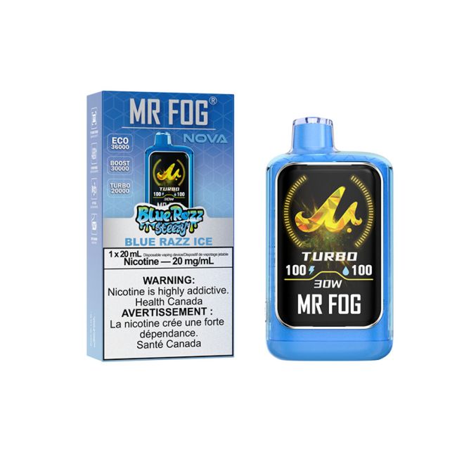 MR FOG NOVA 36K BLUE RAZZ STEEZY DISPOSABLE VAPE (ALBERTA)
